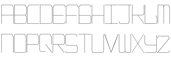 EpicenterThin Font LOWERCASE