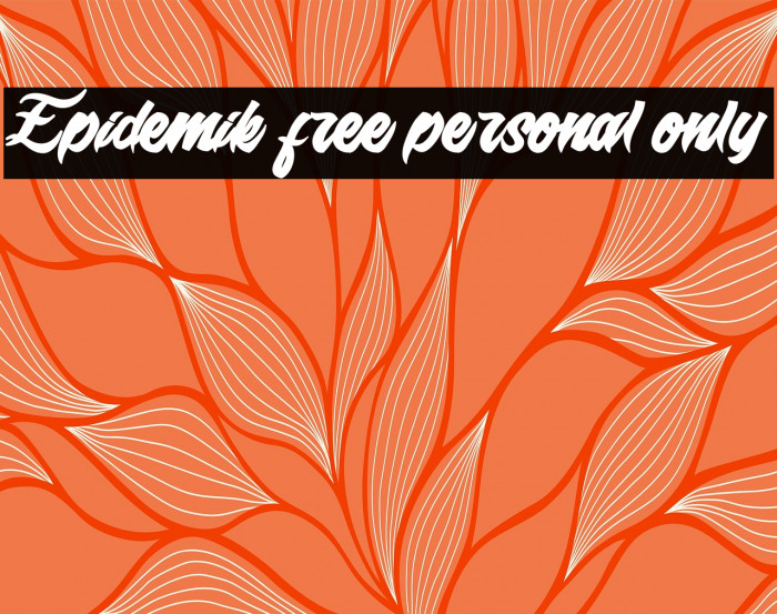 Epidemik free personal only  Example 2