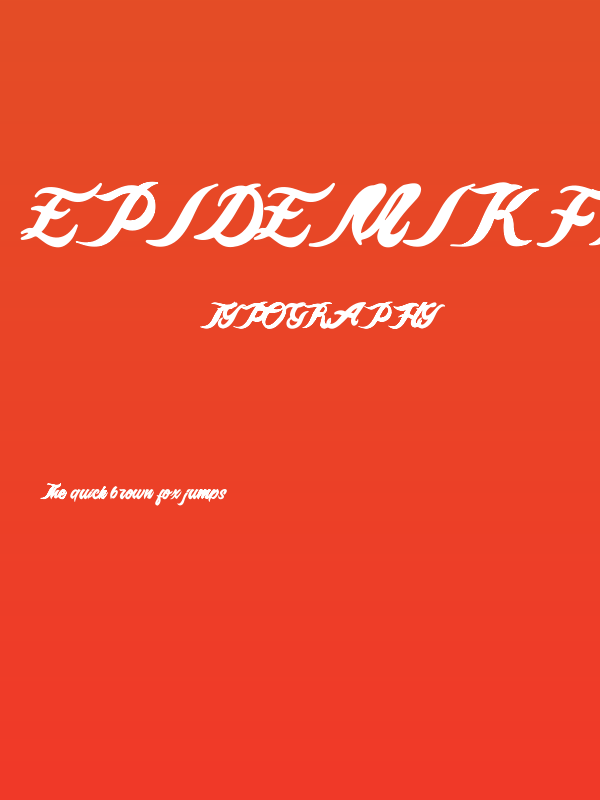 Epidemik free personal only  Poster