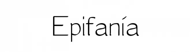 Epifanía  Fuentes Gratis Descargar