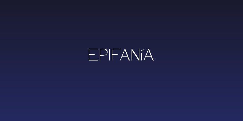 Epifanía Social Header