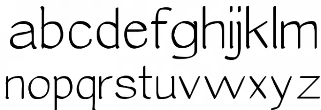 Epifanía Schriftart Kleinbuchstaben