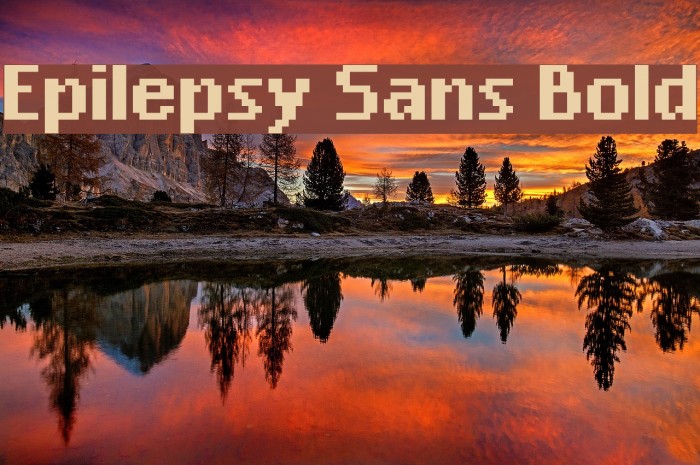 Epilepsy Sans Bold Font examples
