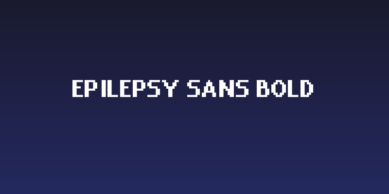 Epilepsy Sans Bold Social Header