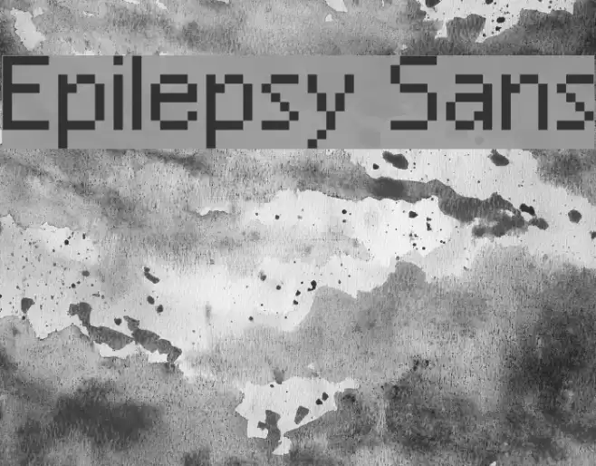 Epilepsy Sans Шрифта examples