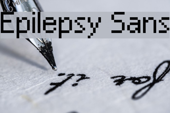 Epilepsy Sans Font examples