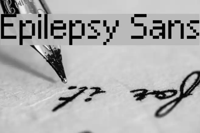 Epilepsy Sans Шрифта examples