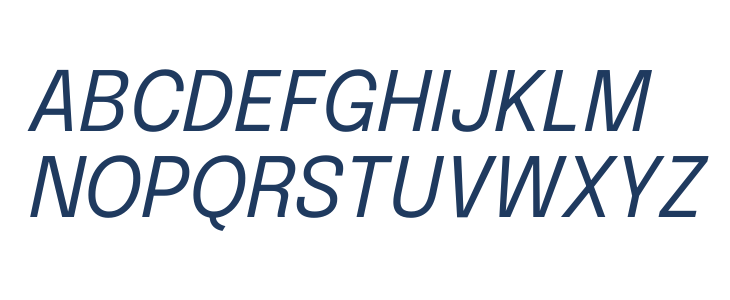Epilogue Italic Uppercase