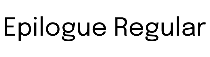 Epilogue Regular  font caratteri gratis