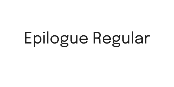 Epilogue Regular Logo
