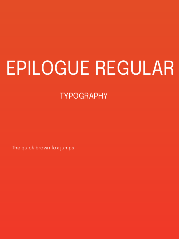 Epilogue Regular Poster