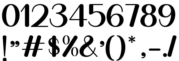 Epiphany Font OTHER CHARS