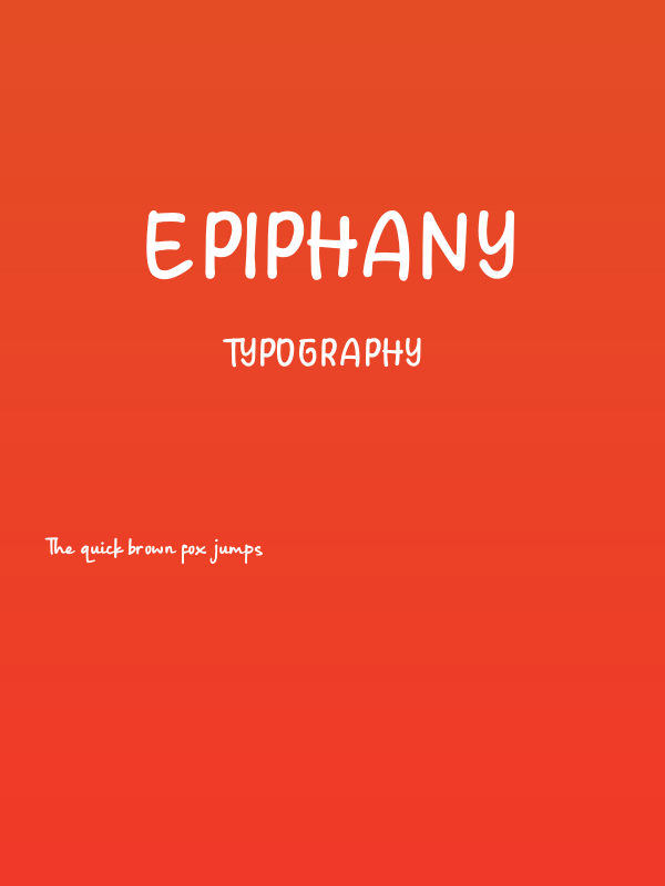 Epiphany Poster