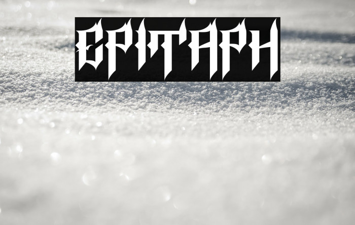 Epitaph Font examples