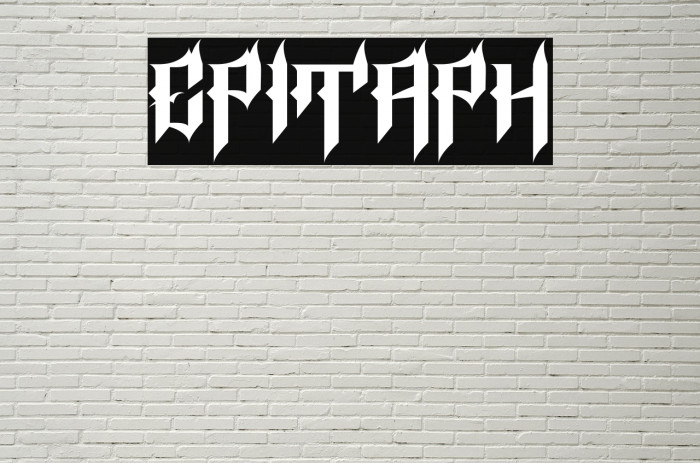 Epitaph Font examples