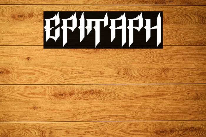 Epitaph Font examples
