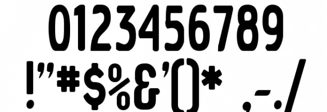 Epitough Font OTHER CHARS