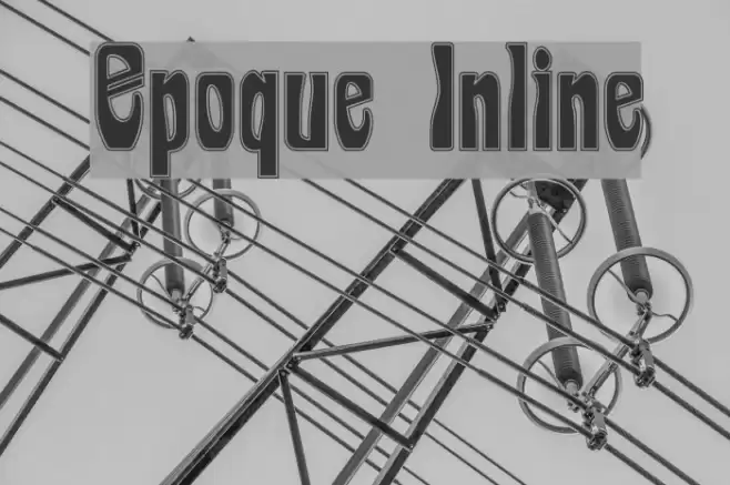 Epoque Inline Font examples