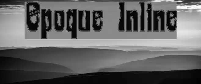 Epoque Inline Font examples