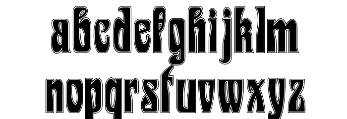 Epoque Inline Font LOWERCASE