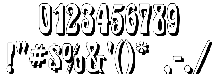 Epoque Shadow Font OTHER CHARS