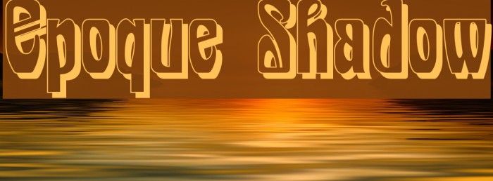 Epoque Shadow Font examples