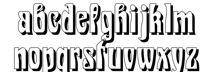 Epoque Shadow Font LOWERCASE