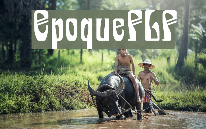 EpoqueFLF Font examples