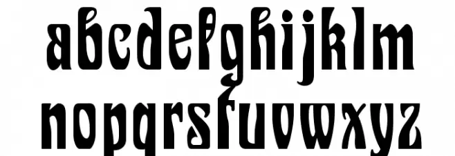 EpoqueFLF Caratteri MINUSCOLO