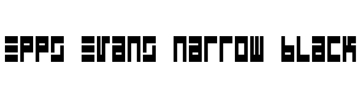 Epps Evans Narrow Black  font caratteri gratis