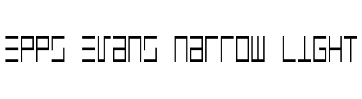 Epps Evans Narrow Light  नि: शुल्क फ़ॉन्ट्स डाउनलोड