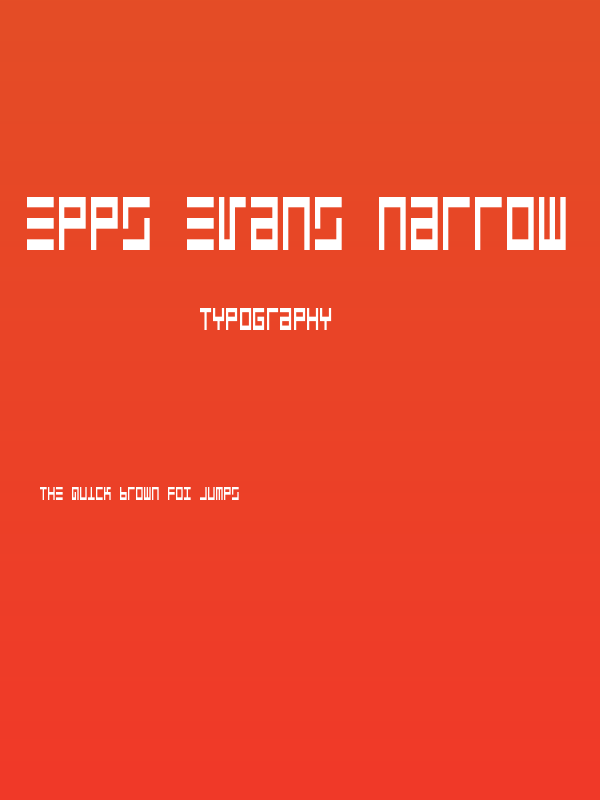 Epps Evans Narrow Poster