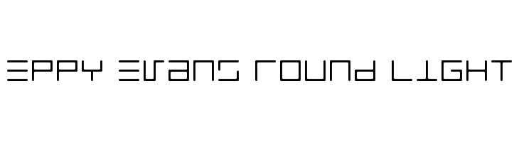 Eppy Evans Round Light  Frei Schriftart Herunterladen