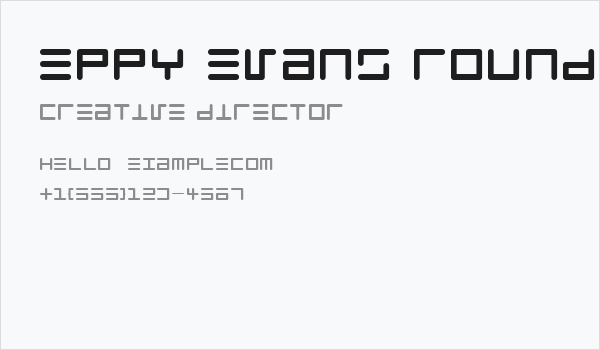 Eppy Evans Round Business Card