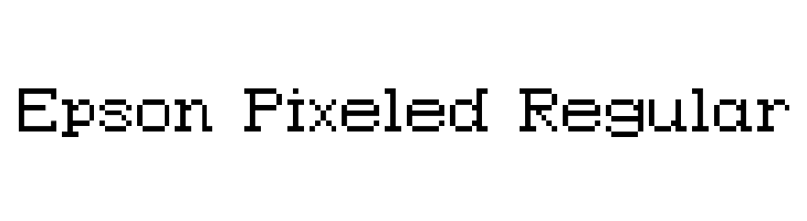 Epson Pixeled Regular  フリーフォントのダウンロード