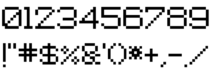 Epson Pixeled Regular Font OTHER CHARS