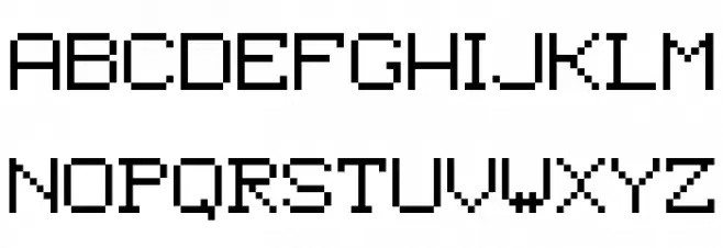 Epson Pixeled Regular Schriftart Groß