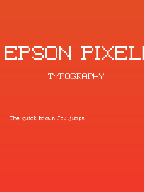 Epson Pixeled Regular Poster