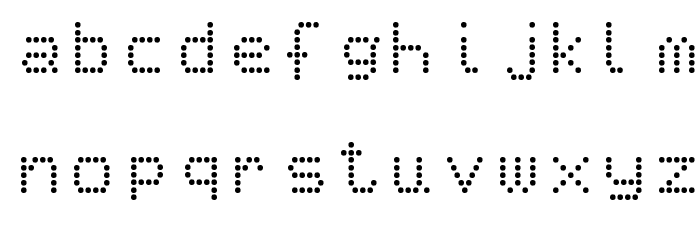 Epson1 Font LOWERCASE