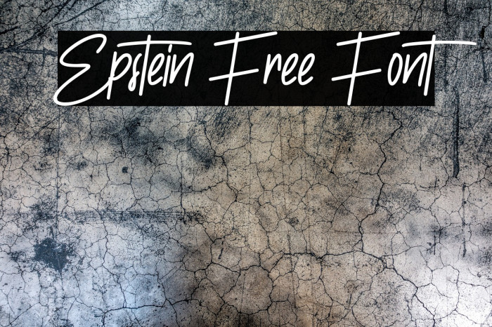 Epstein Free Font Example 1