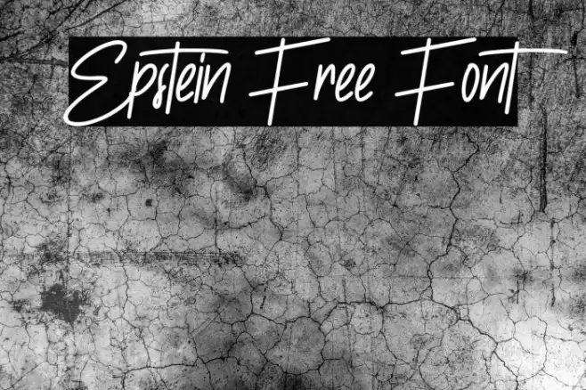Epstein Free Font Font examples