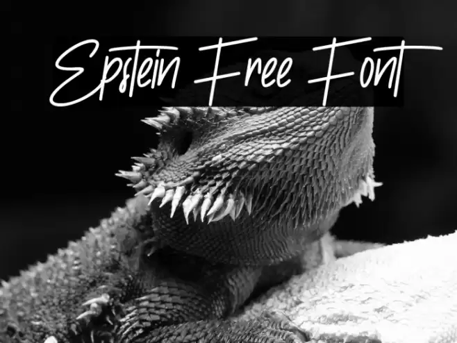 Epstein Free Font Font examples