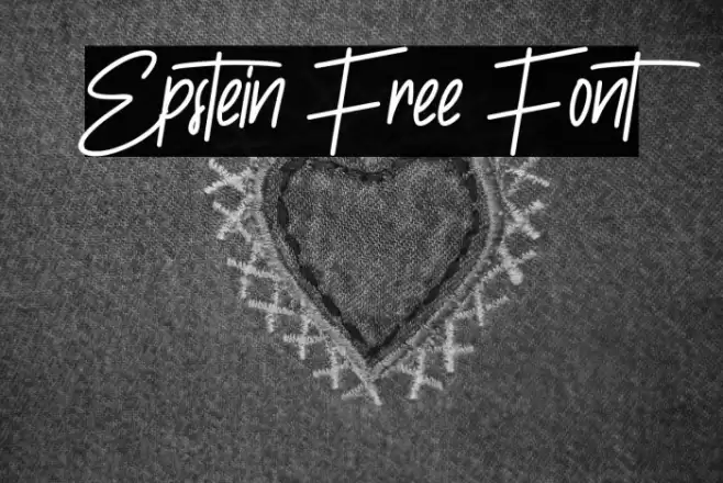 Epstein Free Font Font examples