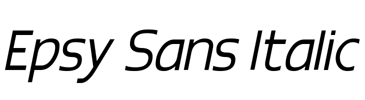 Epsy Sans Italic Font