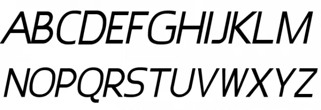 Epsy Sans Italic Caratteri MAIUSCOLE