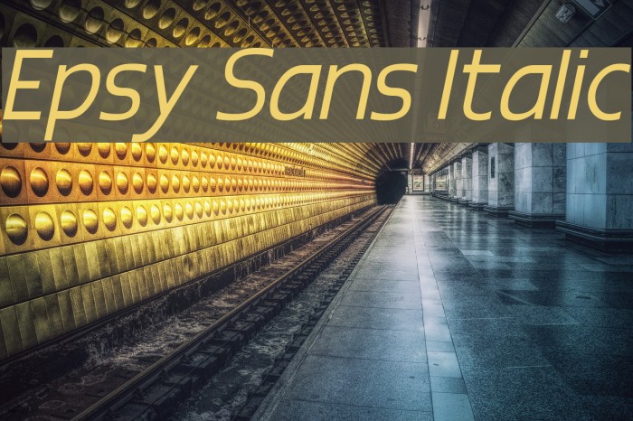 Epsy Sans Italic Font examples