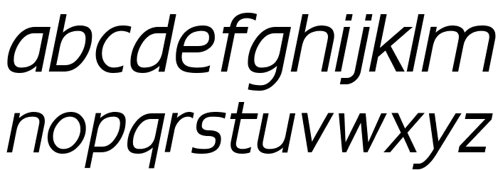 Epsy Sans Italic Font LOWERCASE