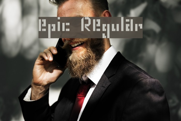 epic Regular Font examples