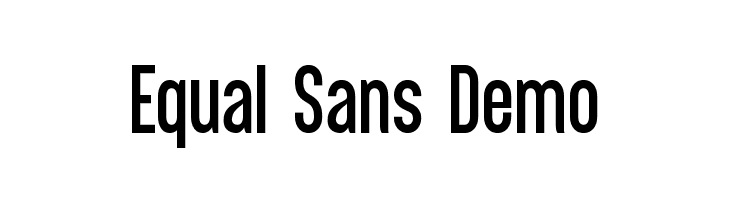 Equal Sans Demo Font