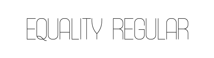 Equality Regular  Descarca Fonturi Gratis